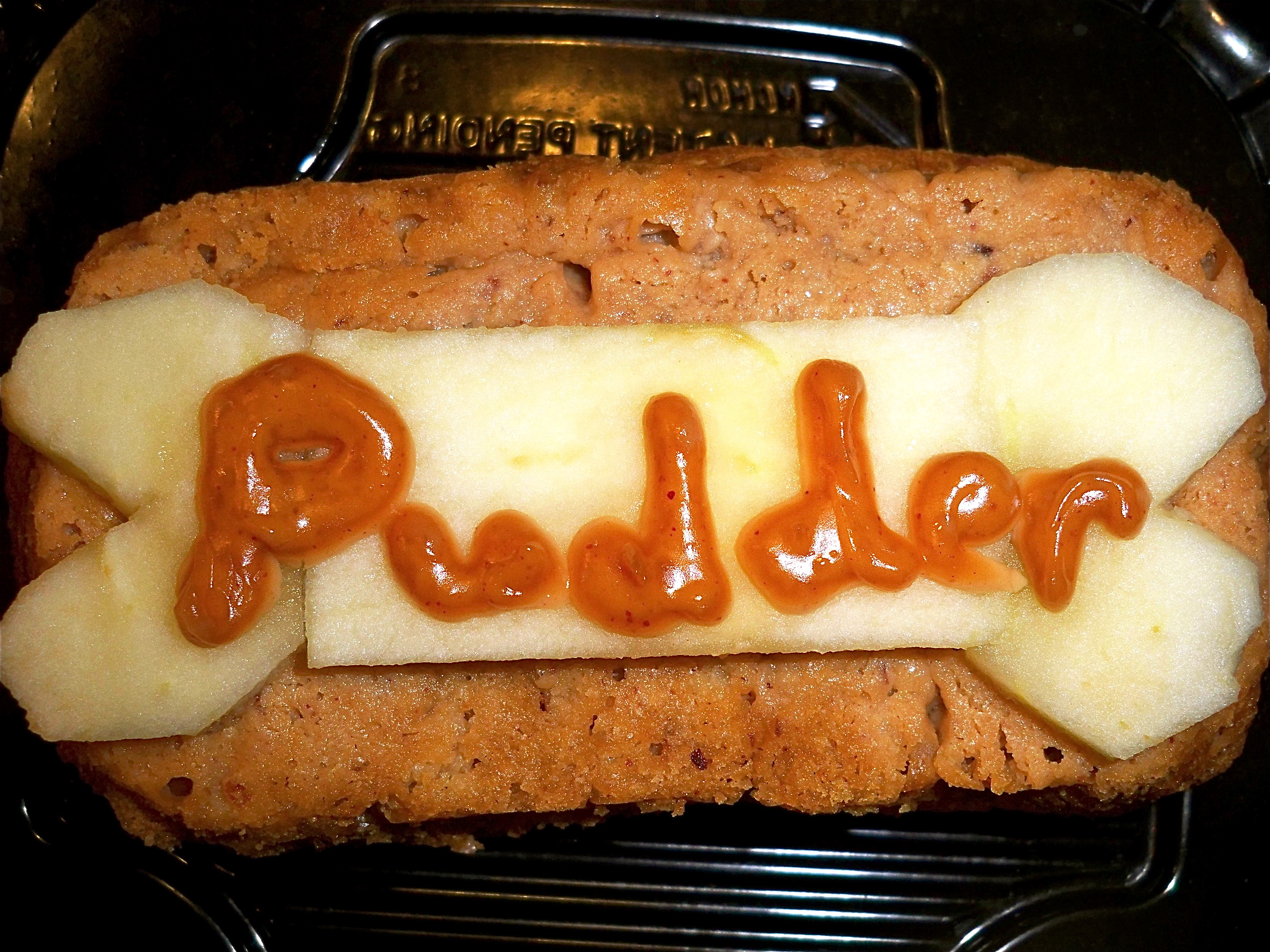 Doggy Apple Peanut Butter Cake