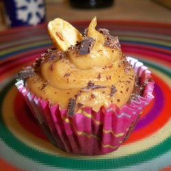 Chocolate Cupcakes with Peanut Butter Icing