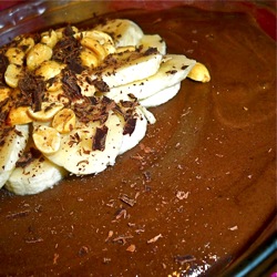 Chocolate Banana Cream Pie with Peanut Butter Crust