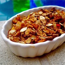 Peach Crisp for One