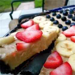 Raw Banana Cream Pie