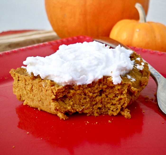 Grain-Free Pumpkin Pie Bars with Creamy Frosting