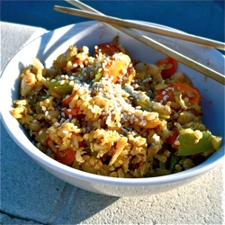 Basic Brown Rice Stir Fry
