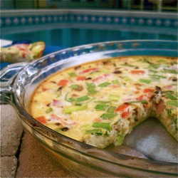 Quiche with Brown Rice Crust