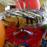 Chocolate Cake with Peanut Butter Cream Frosting