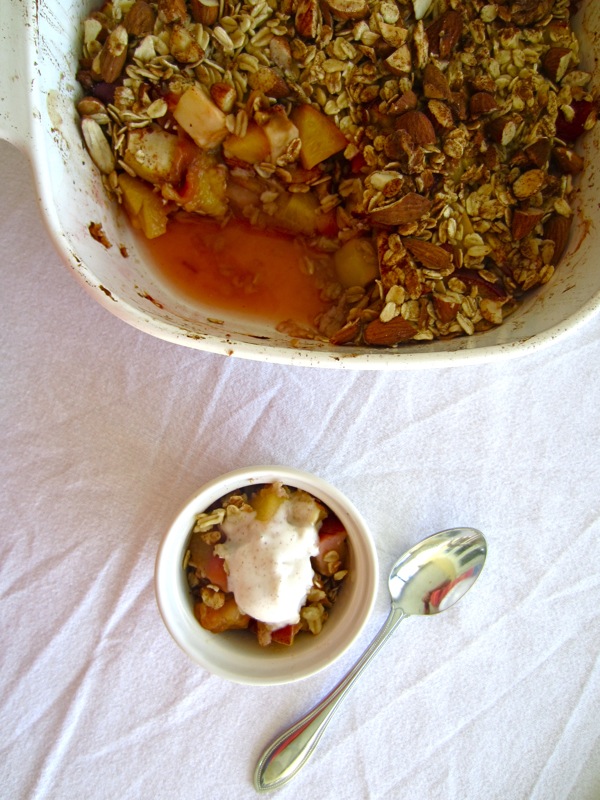 Pick-a-Fruit Peach Crisp